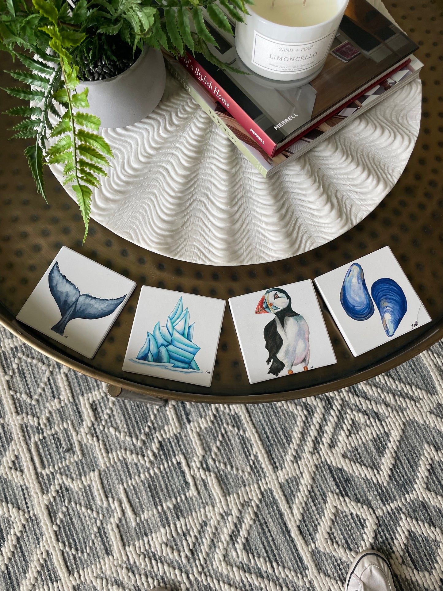 Newfoundland Imagery Ceramic Coaster Set