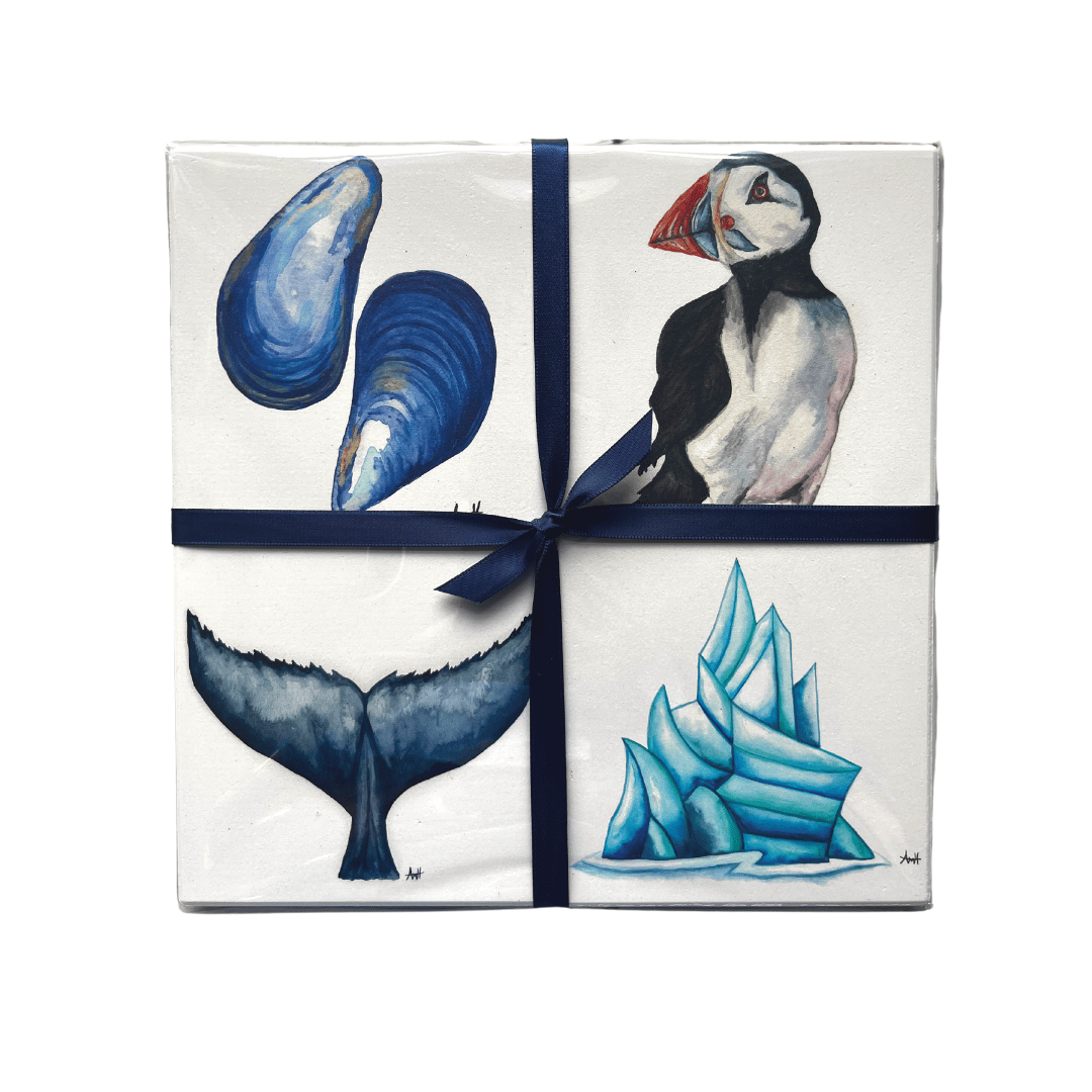 Newfoundland Imagery Ceramic Coaster Set