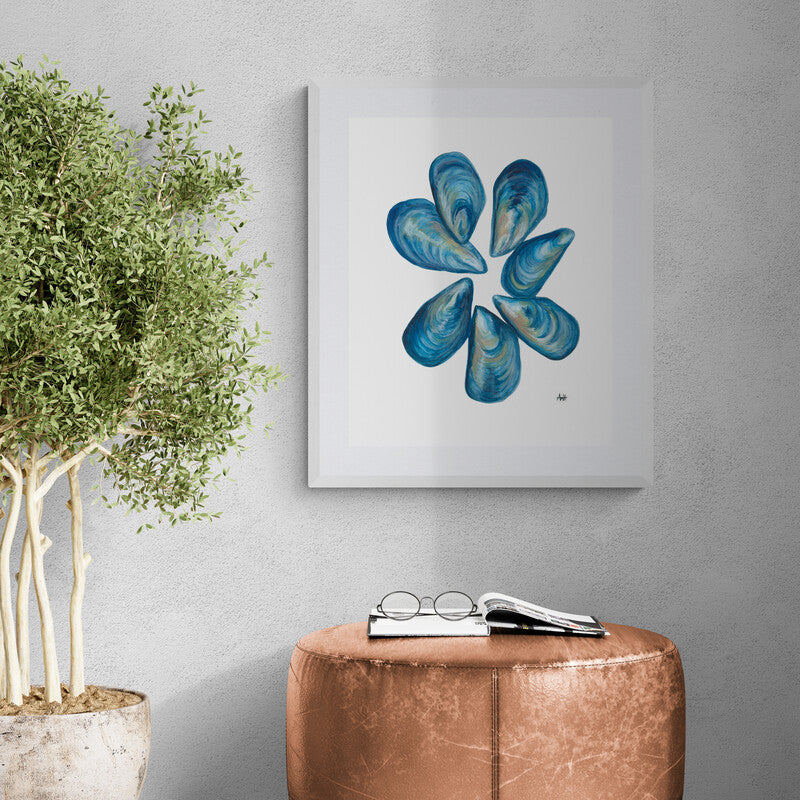 "Lucky Mussels" Newfoundland Watercolour Fine Art Print