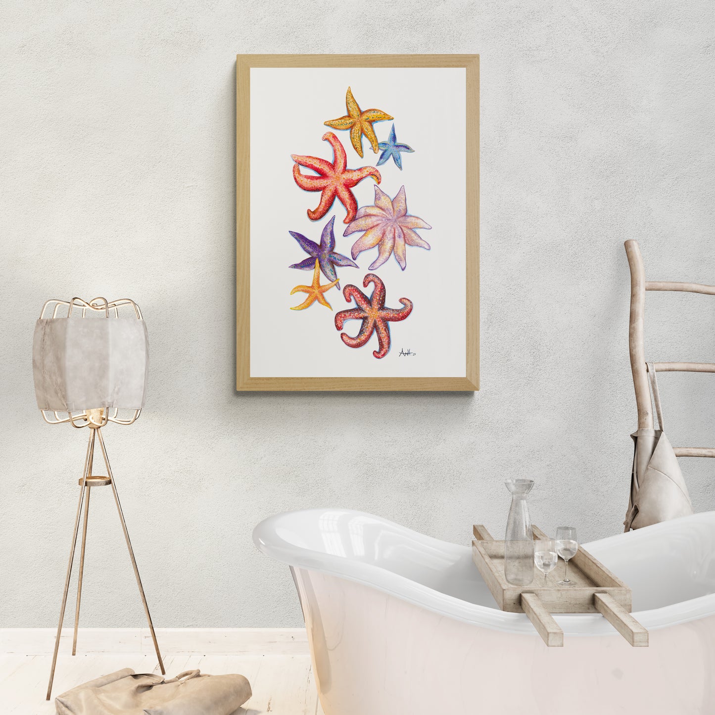"Starfish Point" Watercolour Fine Art Print