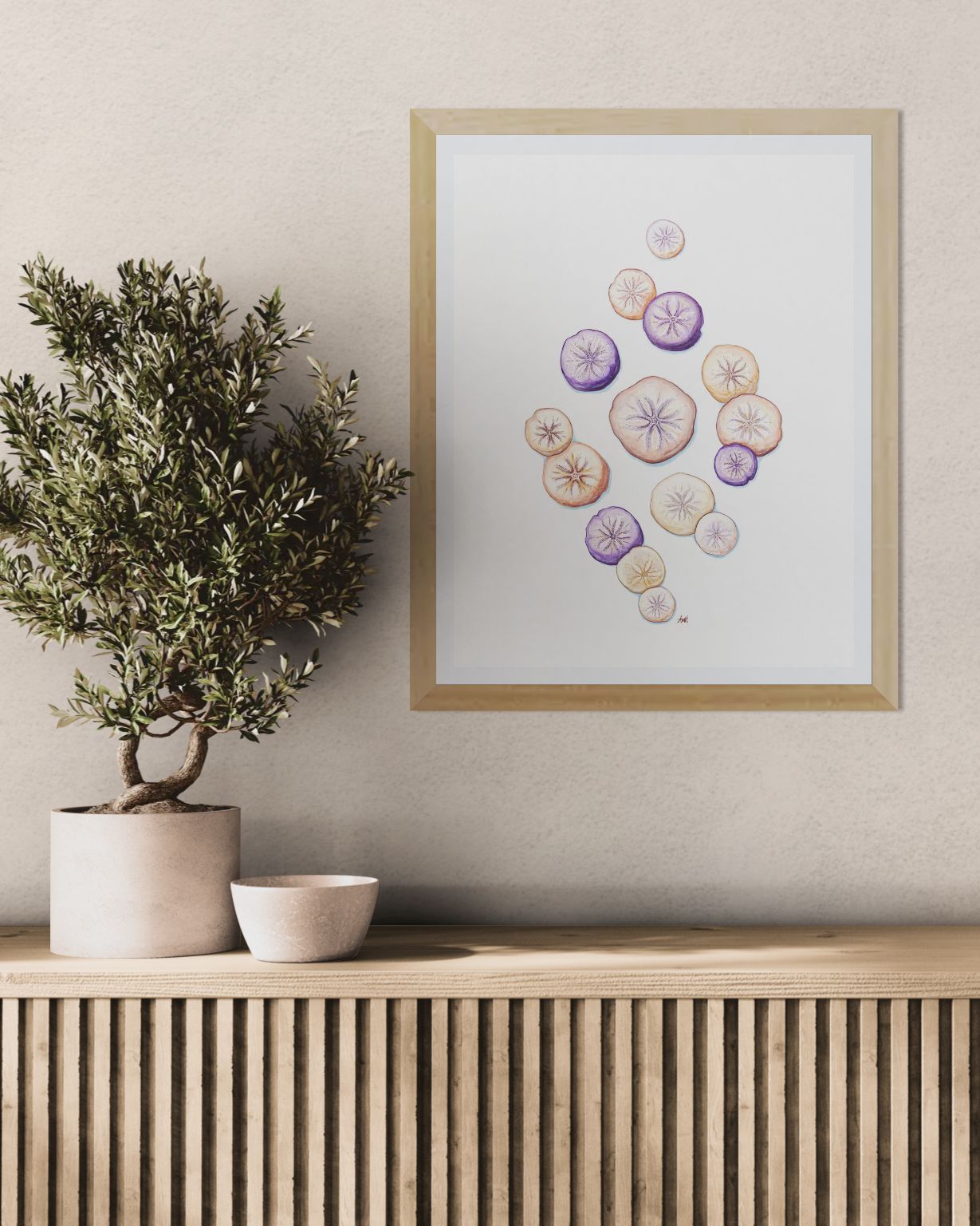 "Sand Cake Coast" Newfoundland Sand Dollar Watercolour Fine Art Print