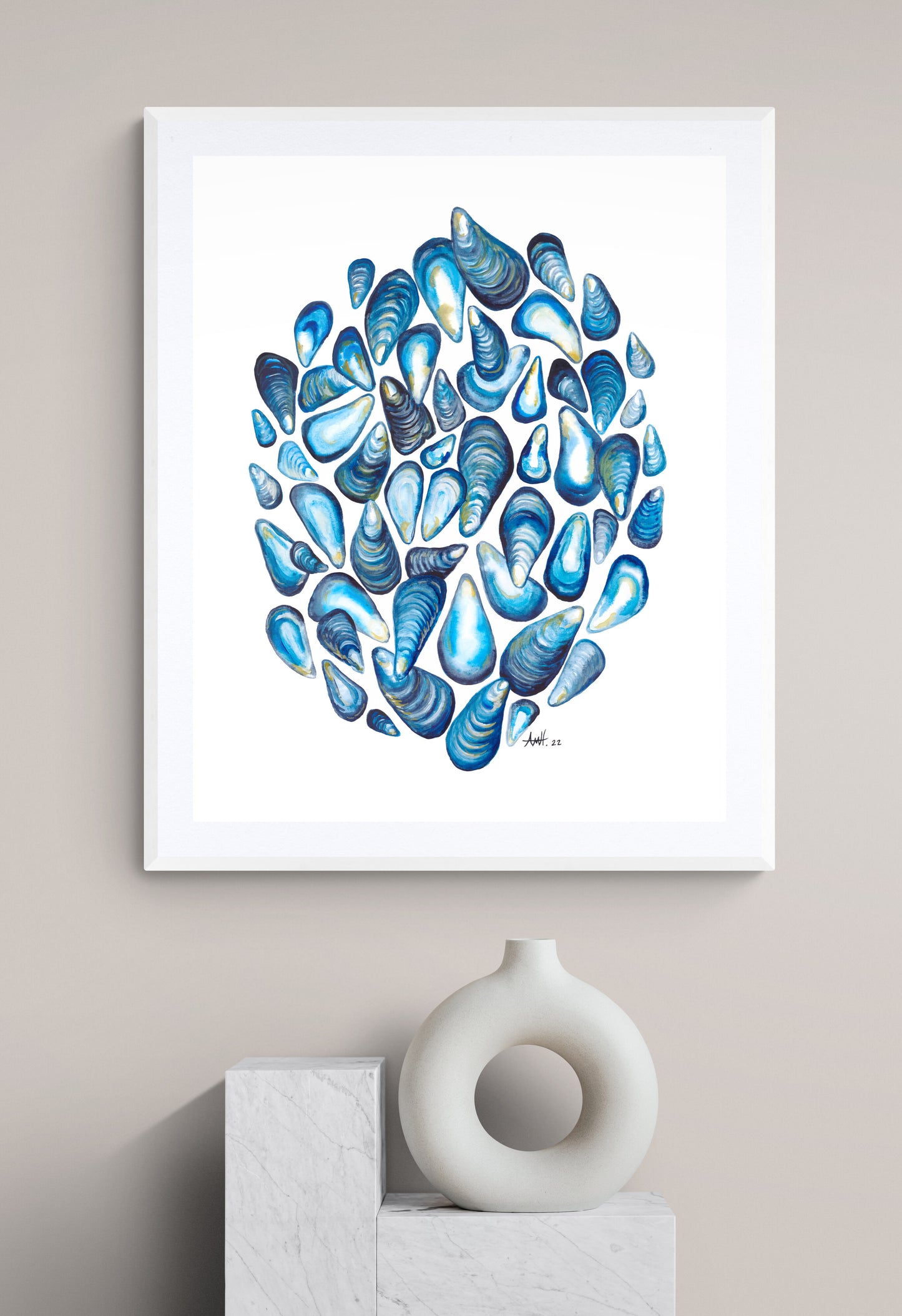 "Shore Mussels" Newfoundland Watercolour Fine Art Print