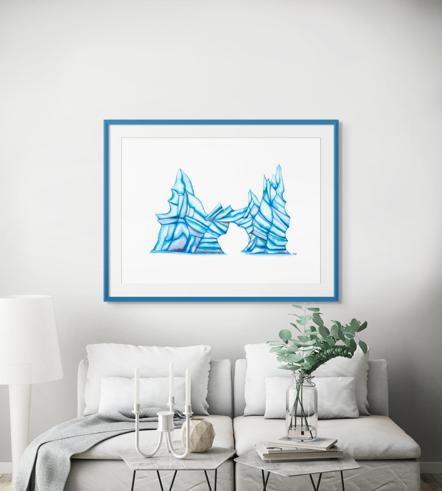 "Glacial Gateway" Newfoundland Watercolour Iceberg Fine Art Print