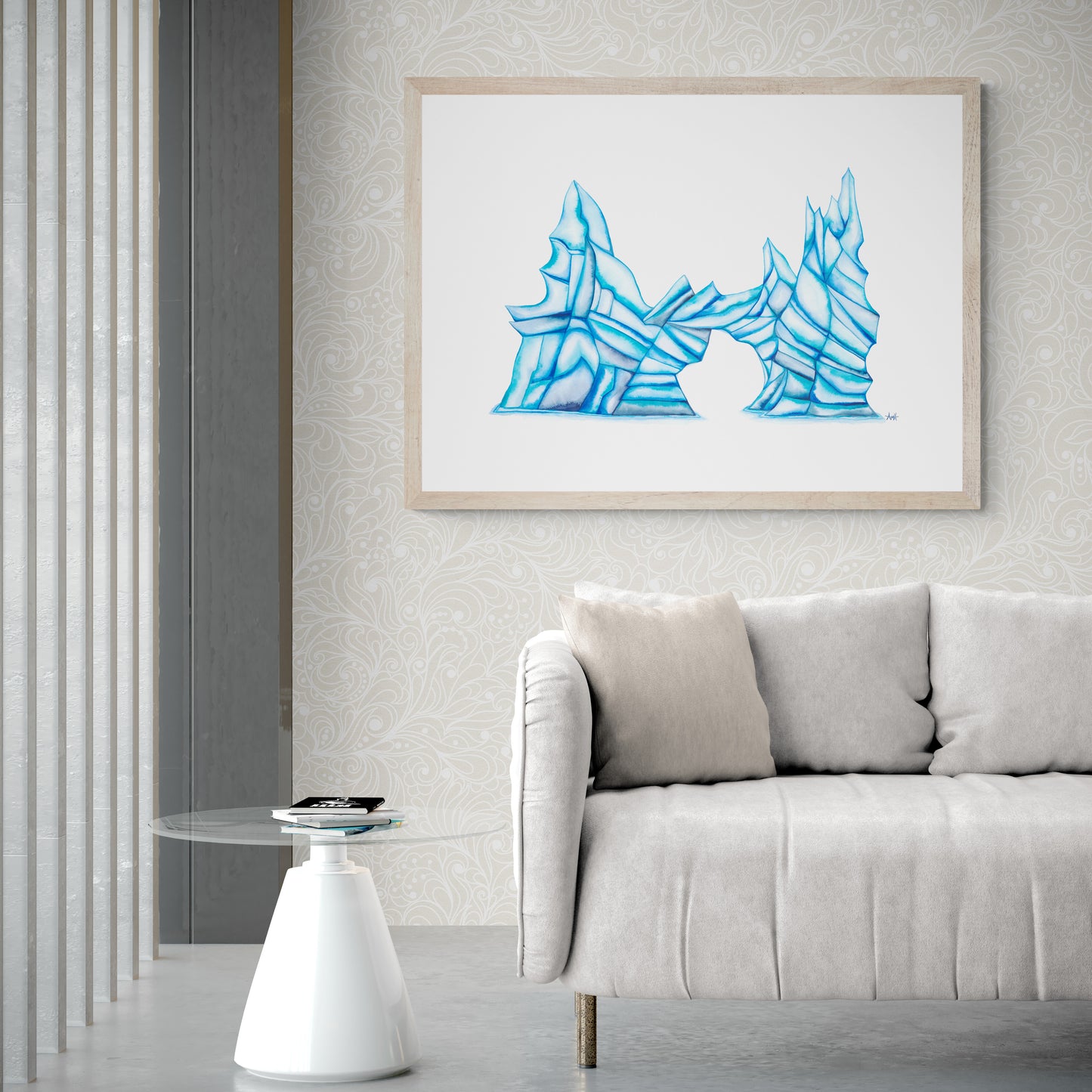 "Glacial Gateway" Newfoundland Watercolour Iceberg Fine Art Print