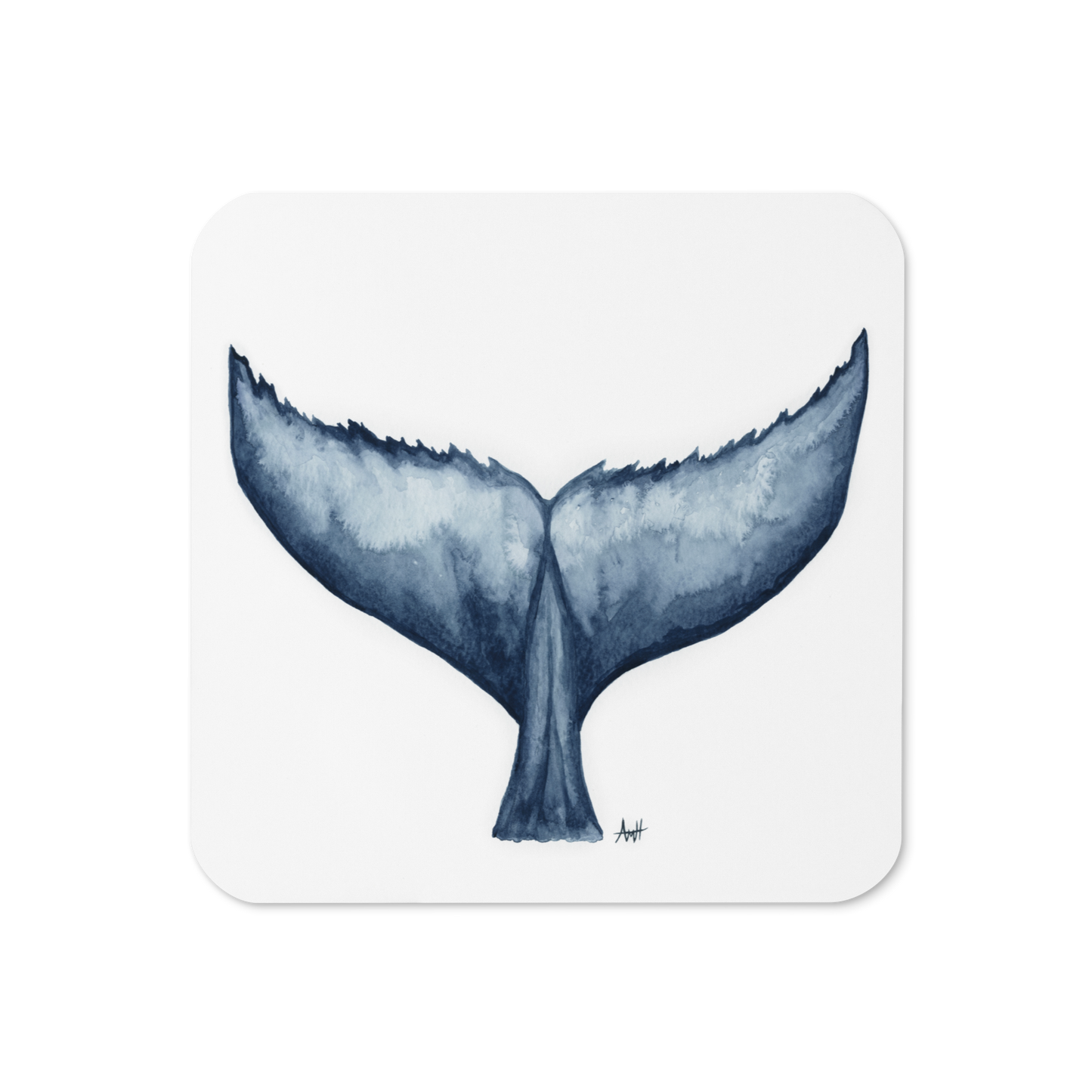 Whale Tails- Newfoundland Imagery Coaster Set- Cork Back