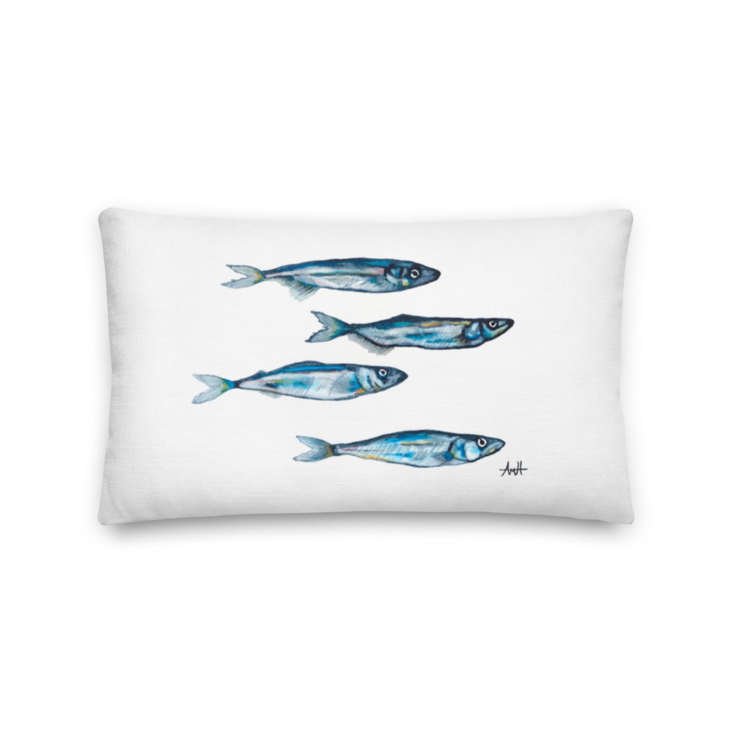 "Capelin Row" Watercolour Newfoundland Premium Pillow